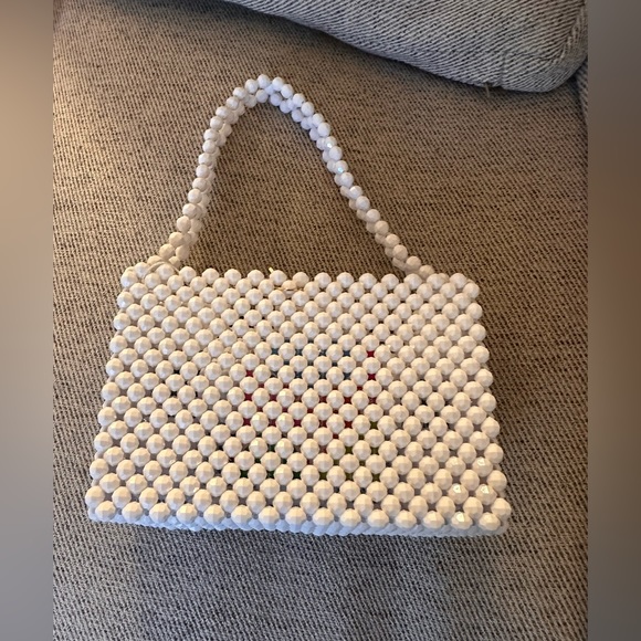 Susan Alexandra small beaded white cherry bag - Picture 2 of 2
